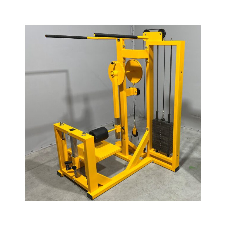 Appareil de musculation à charge guidée fessiers pour hip extension.