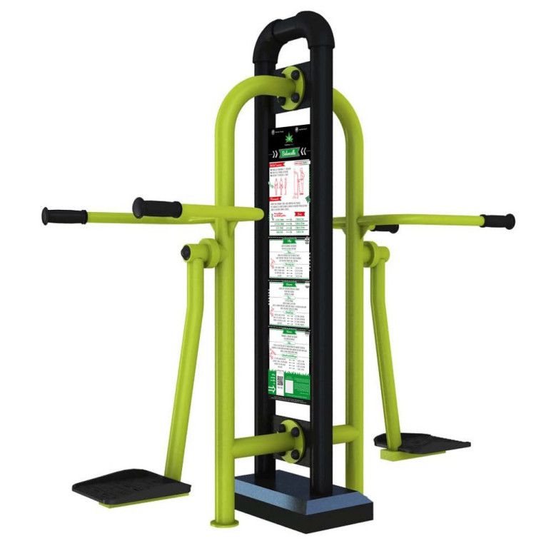 Double balancelle pour entraînement des abdominaux et des obliques