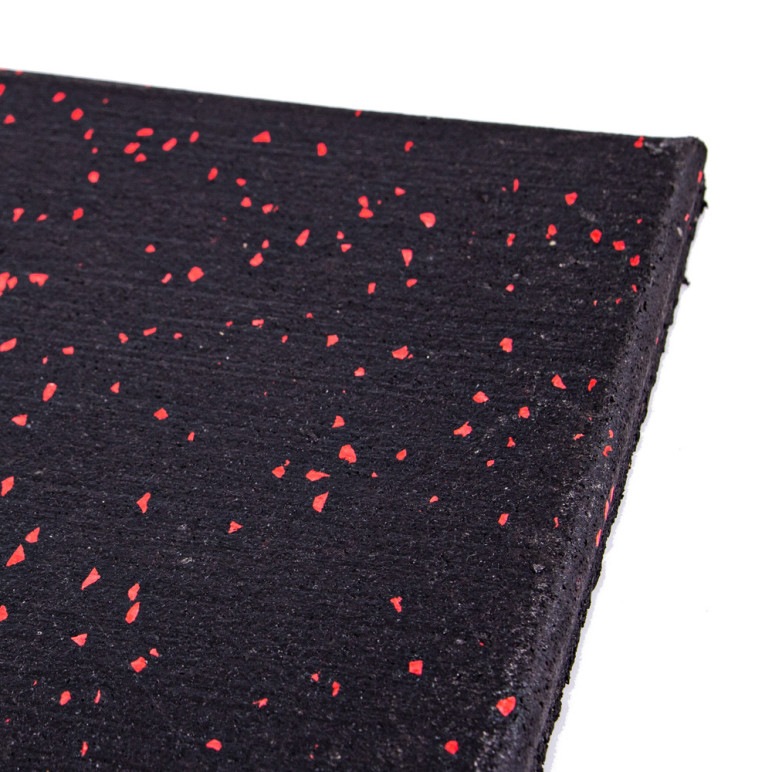 Plaques de protection de sol en caoutchouc moucheté pour home gym