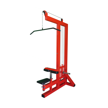 Equipement sportif poulie haute pour training haut du corps.