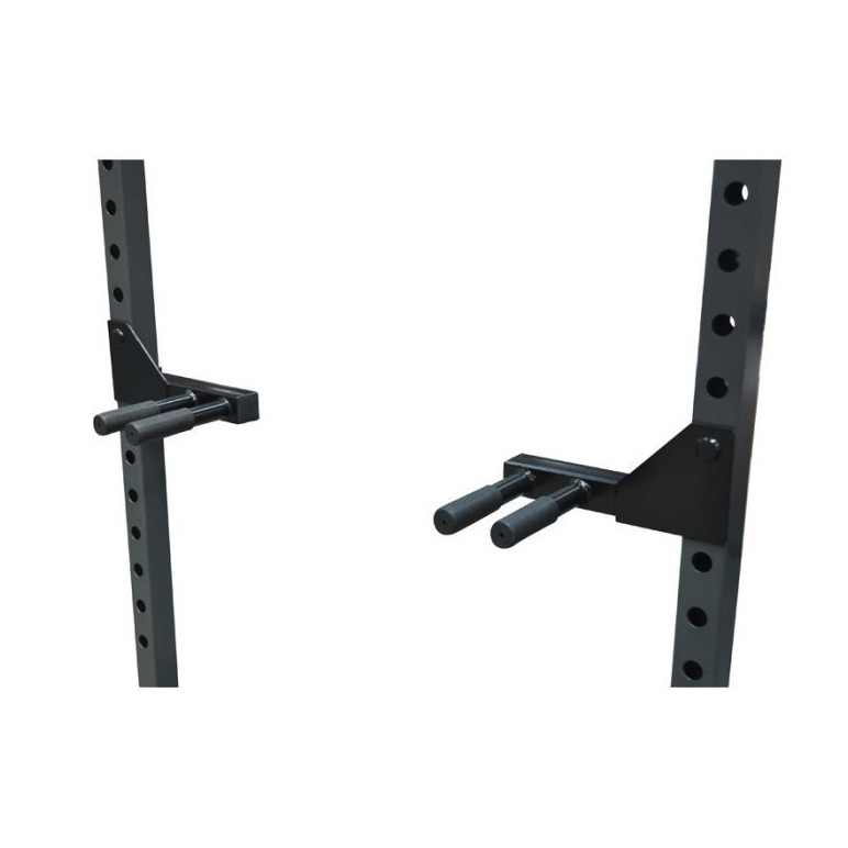 Paire de barres à dips pour structures de musculation.