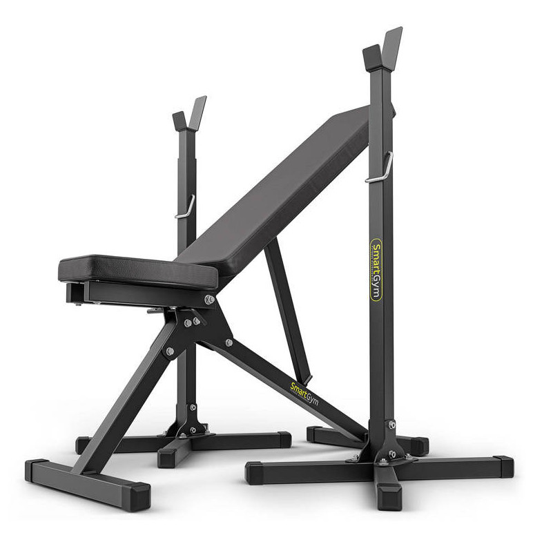 Set de musculation pour entraînement à la maison : Banc et chandelles réglables.