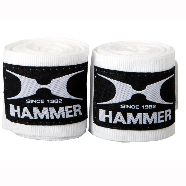 Bandage élastique de boxe blanc et noir