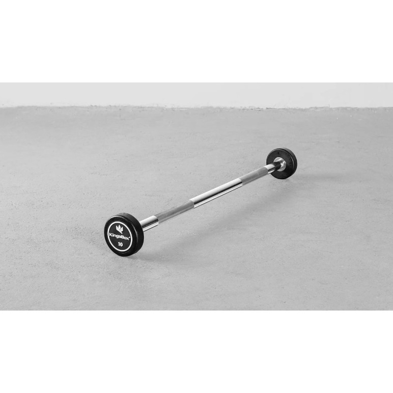 Barre d'haltère monobloc préchargée 10 kg à 50 kg
