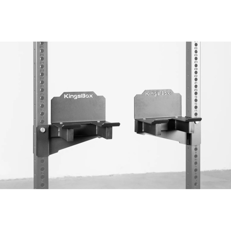 Paire de supports pour haltères de musculation pour rack
