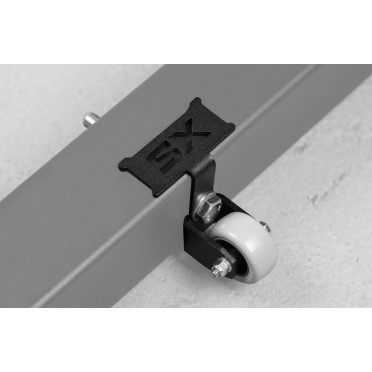 Roulettes de transport pour rack de musculation