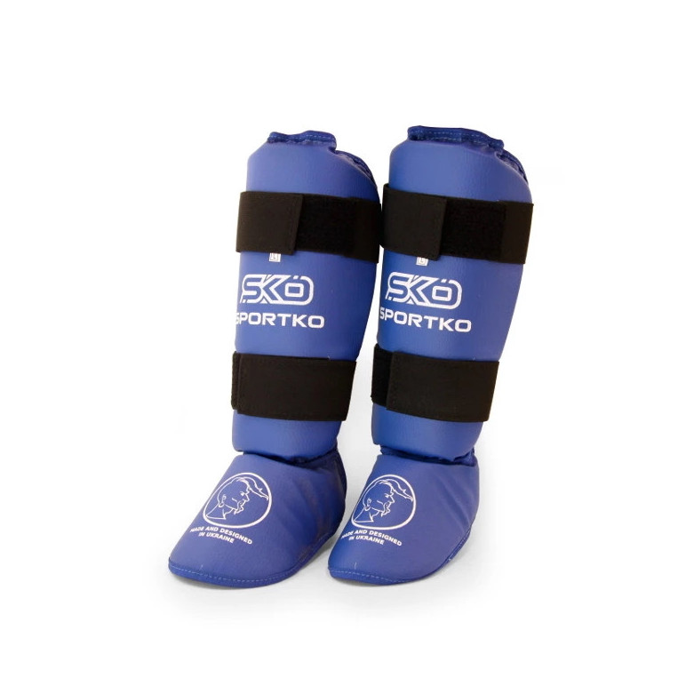 Protège tibias complet bleu