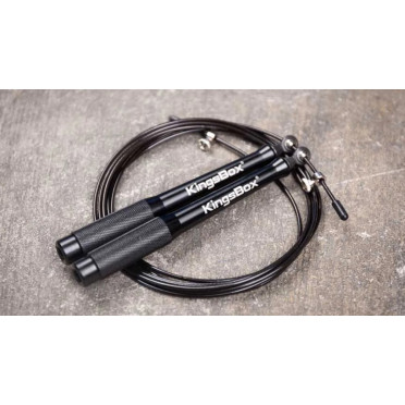 Corde à sauter ajustable 3 mètres avec poignée en aluminium pour gymnastique et endurance