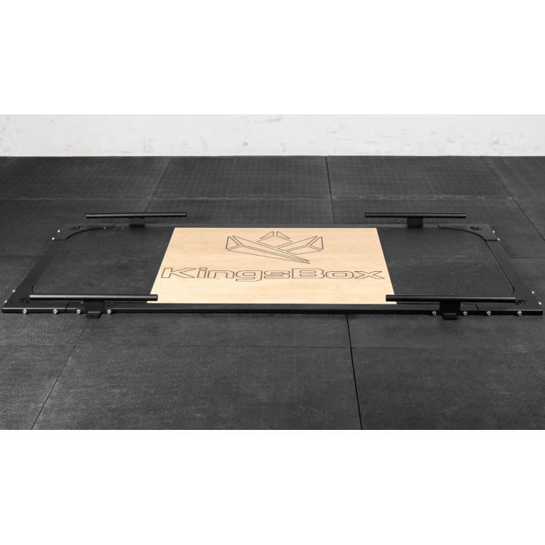 Plateforme de soulevé de terre en bois et caoutchouc