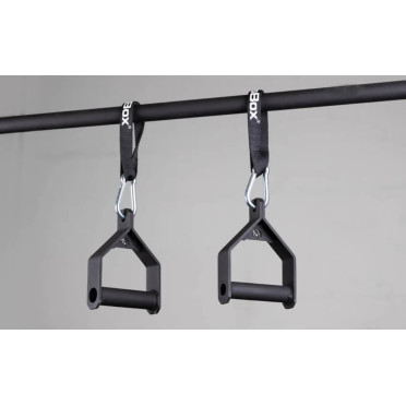 Paire de poignées de tirage 360 triangle en acier avec sangles