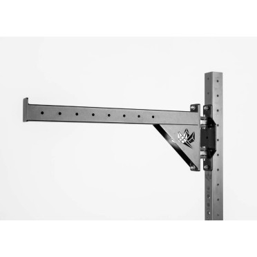 Support mural en acier pliable pour sac de boxe ou anneaux de gym