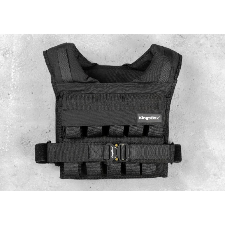 Gilet lesté 30 kg ou 20 kg en nylon pour entraînement de cross-training - Taille unique