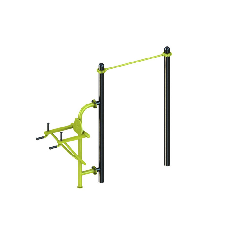 Station de street workout combiné chaise romaine