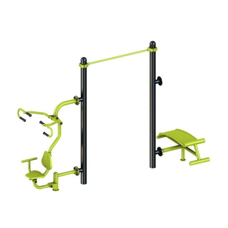 Structure de musculation en plein air 3 en 1