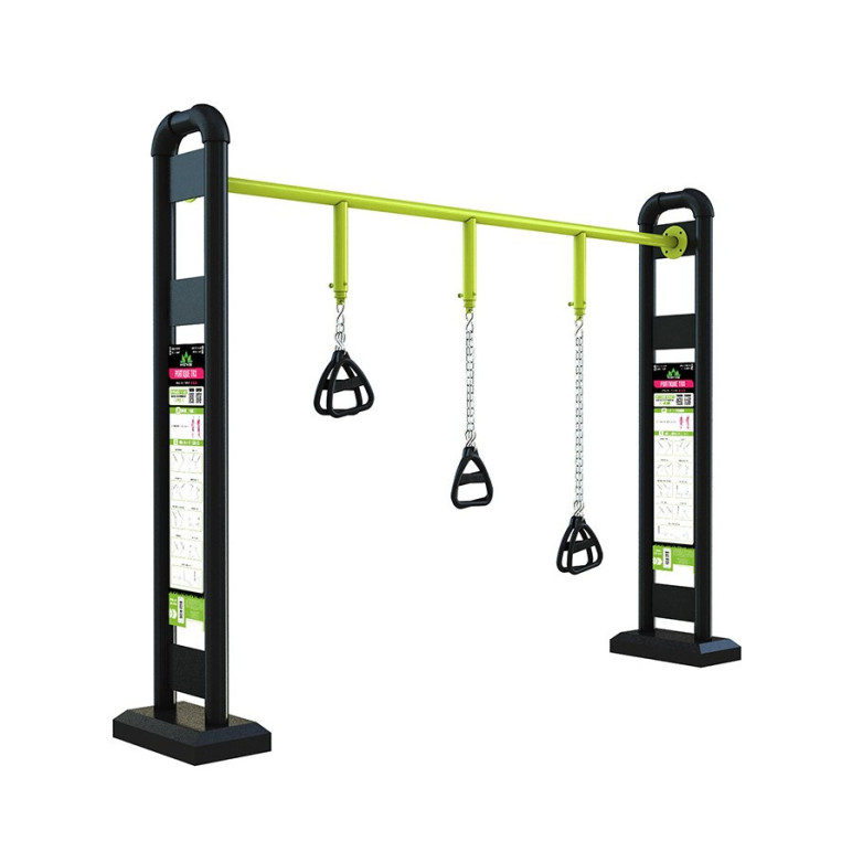 Structure de street workout avec anneaux TRX
