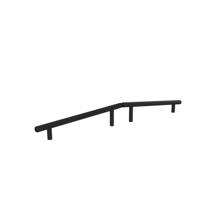 Double poutre inclinée spécialisée pour parcours santé