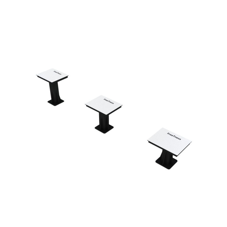 Plateaux d'entraînement à différentes hauteurs