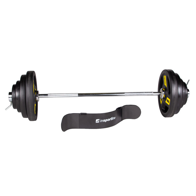 Kit barre de musculation olympique et 45 kg de poids