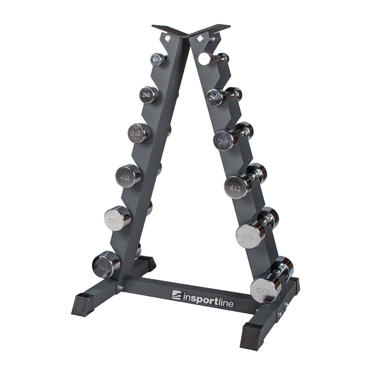 4 Supports D'haltères YARNOW - Rangement Pour Salle De Sport Ou Maison, Base Stable, Noir