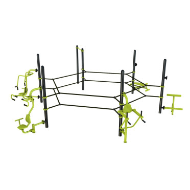 Agrès de street workout et sports de combats en plein air