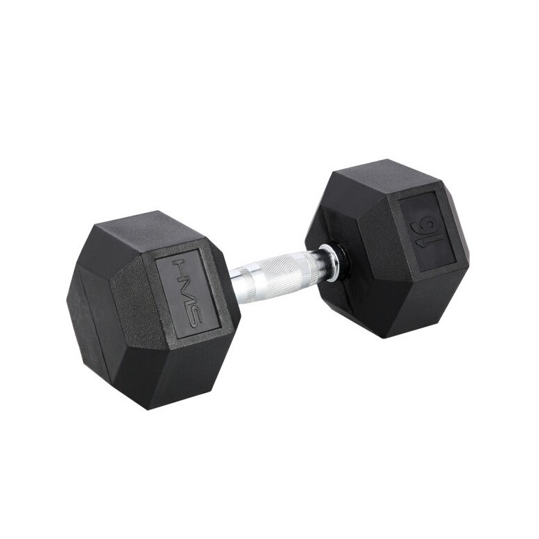 Haltère de musculation hexagonal 16 kg
