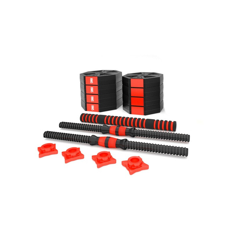 Kit spécial home-gym haltères et barre