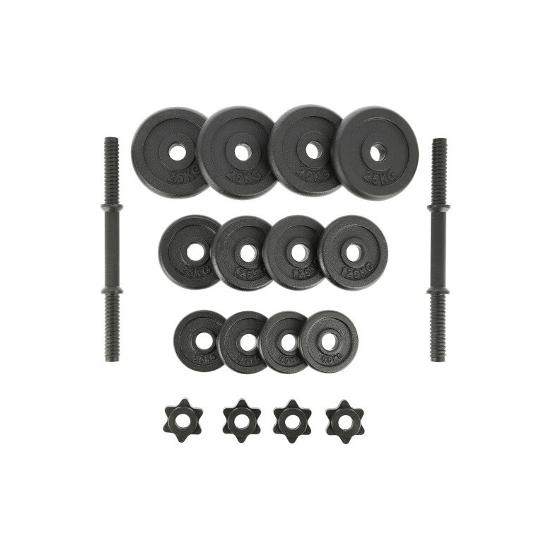 Ensemble de disques de poids avec barre