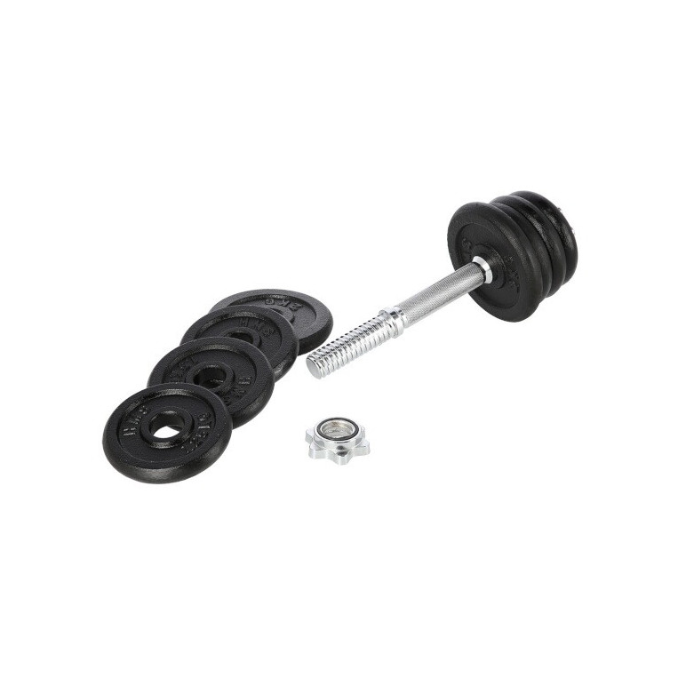 Haltère avec poids total de 15 kg polyvalent pour training des biceps