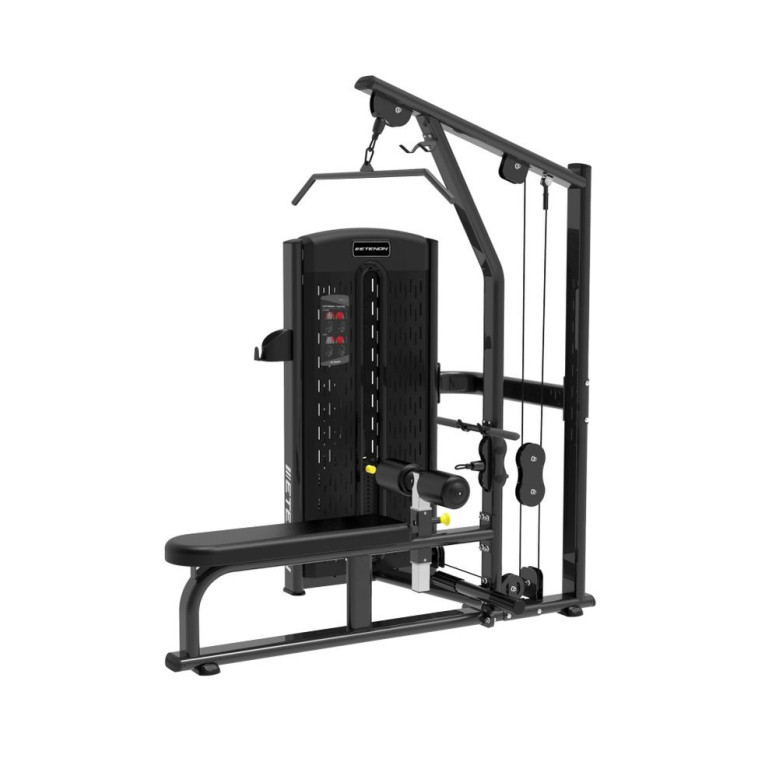 Station de tractions pull down avec poulie à charge guidée