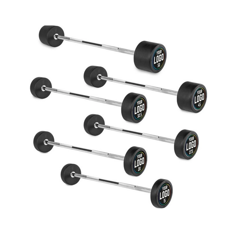 Barre droite préchargée de 10 à 50kg avec option de personnalisation