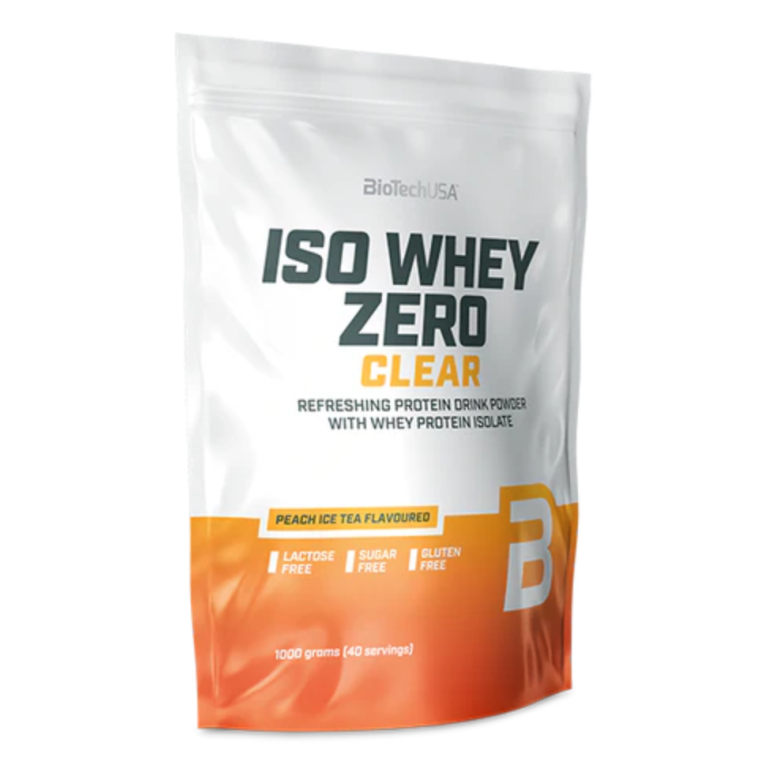 Isolat de protéines de lactosérum - Iso whey zero clear - Sachet de poudre de 1000 g saveurs multiples