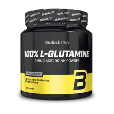 Acide amine en poudre Biotech USA - 100% L-glutamine en pot
