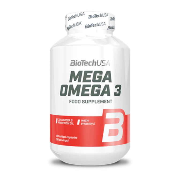 mega omega 3 Biotech USA 180 gélules molles