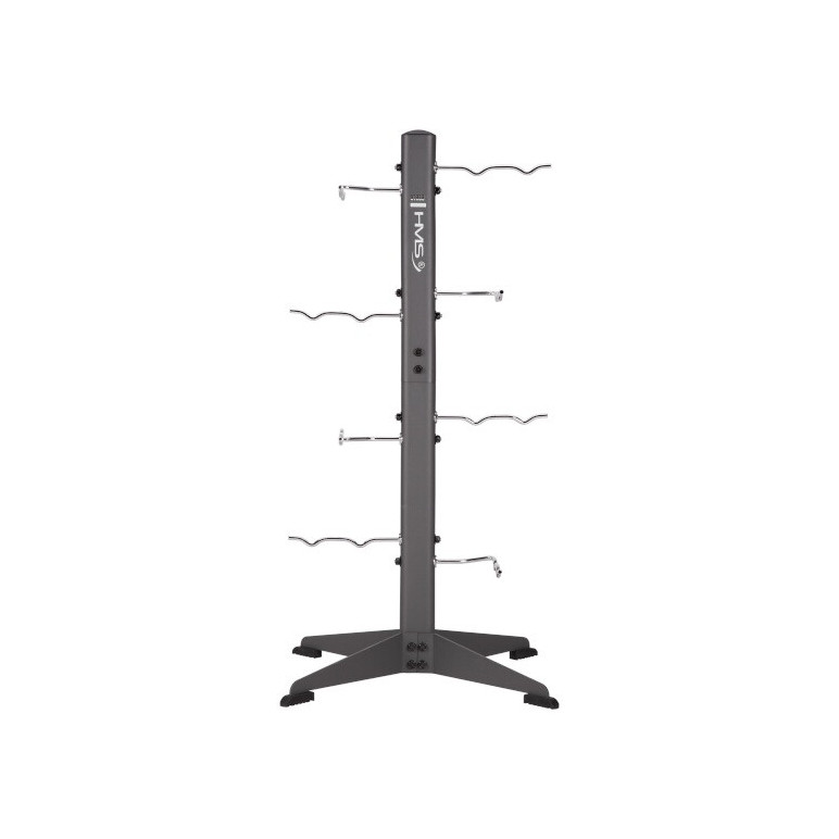 Colonne de rangement pour accessoires de training avec 8 crochets