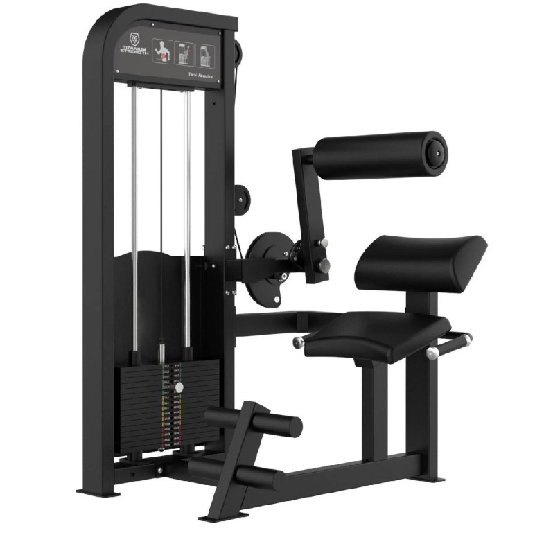 Machine Crunch abdominal à charges guidées