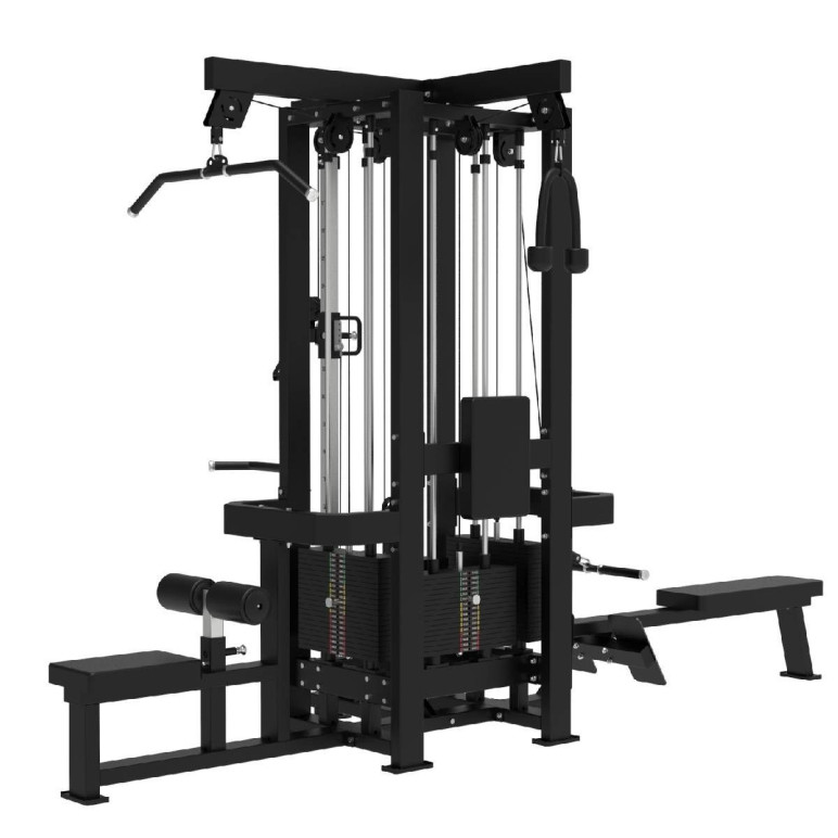 Multigym station 4 en 1 pour entraînements de musculation complets
