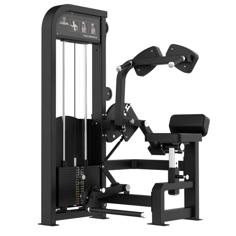 Ab crunch machine à charge guidée