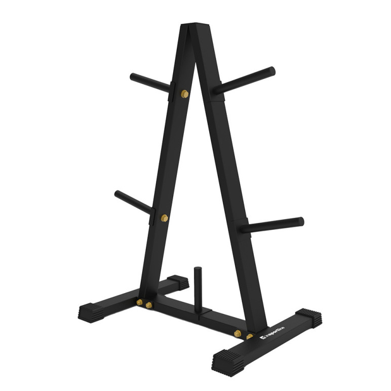 Arbre de rangement compact pour disques de poids standards