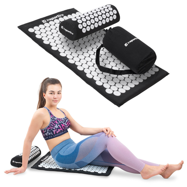 Ensemble tapis et oreiller d'acupression pour le massage corporel