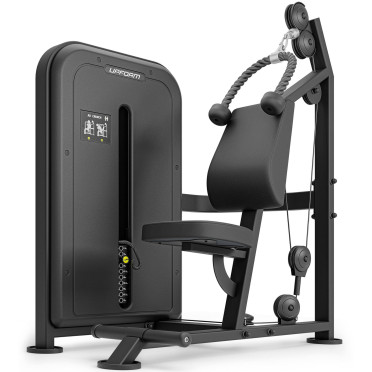 Ab crunch machine à charge guidée