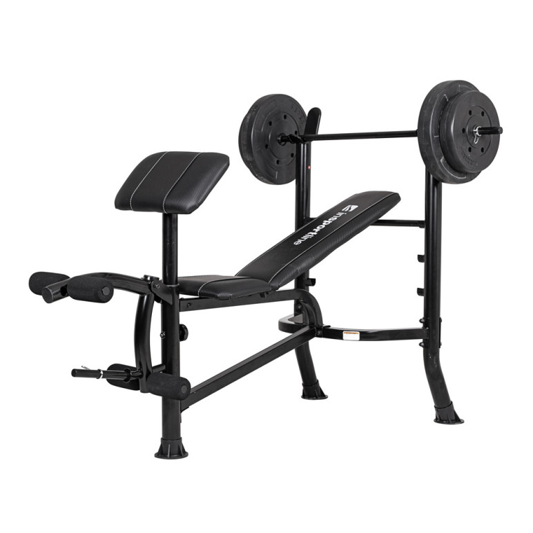 Ensemble banc de musculation multifonctions