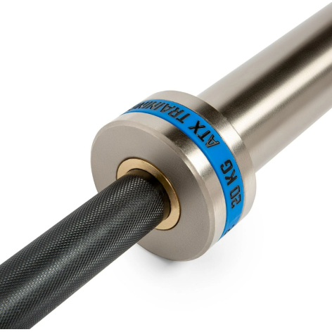 Pack ATX - Barre de musculation olympique 220 cm chromée avec colliers de serrage et 107.5 kg de poids - vue 4