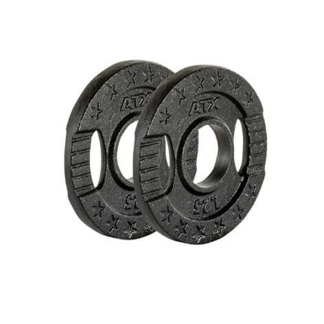 Pack ATX - Barre de musculation olympique 220 cm chromée avec colliers de serrage et 107.5 kg de poids - vue 6