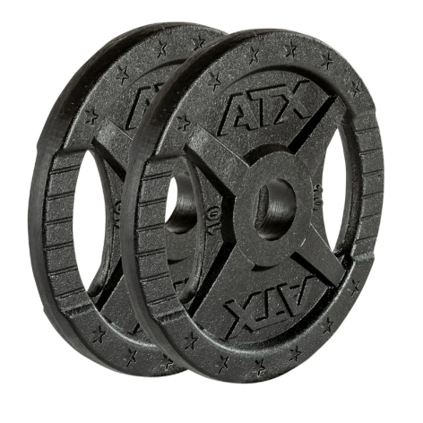 Pack ATX - Barre de musculation olympique 220 cm chromée avec colliers de serrage et 107.5 kg de poids - vue 9