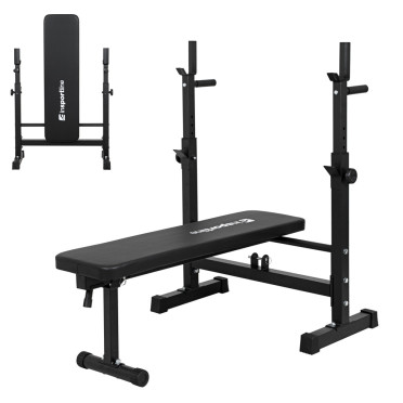 Banc de musculation avec support d'haltères