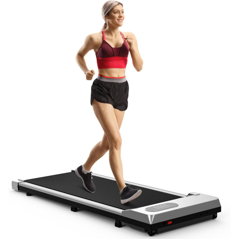 Tapis de marche électrique ultra compact avec télécommande et écran LCD pour Bureau