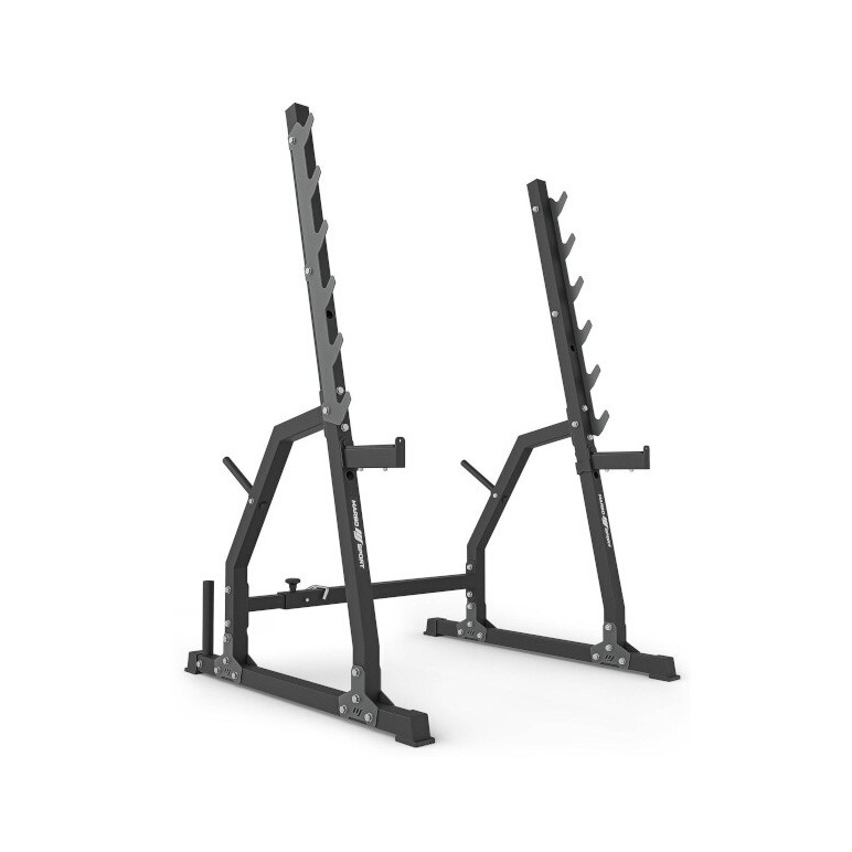 Rack repose-barre de musculation à 6 niveaux