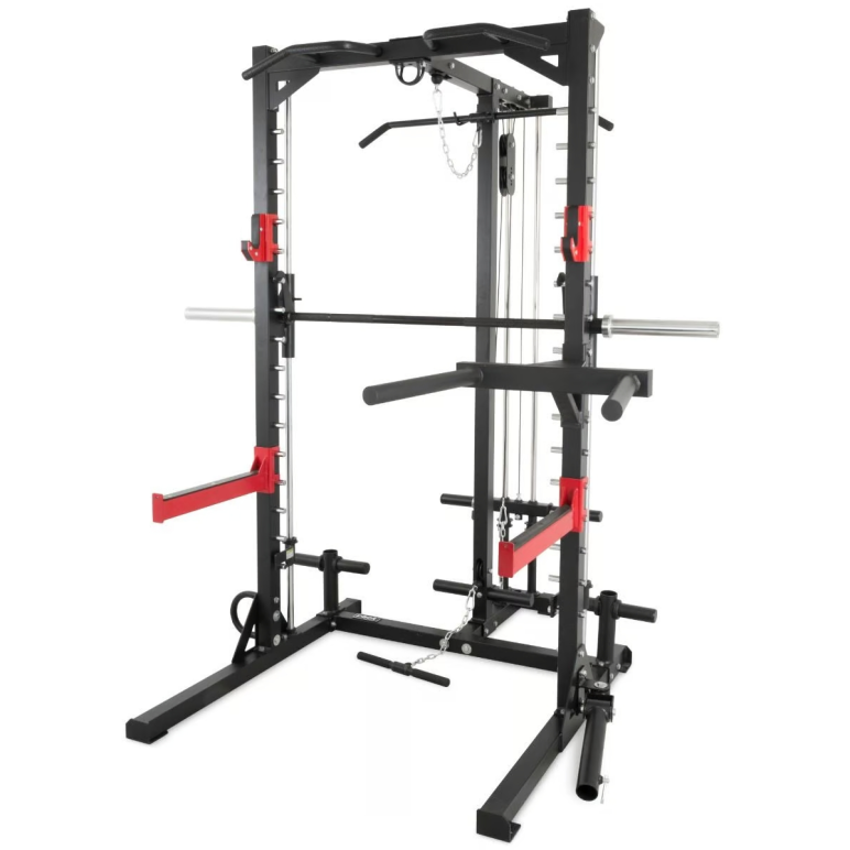 Rack combo smith machine avec station à poulie haute et basse