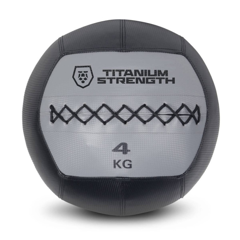 Wall ball en cuir de marque Titanium Strength