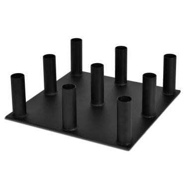Support de stockage pour 9 barres olympiques de musculation
